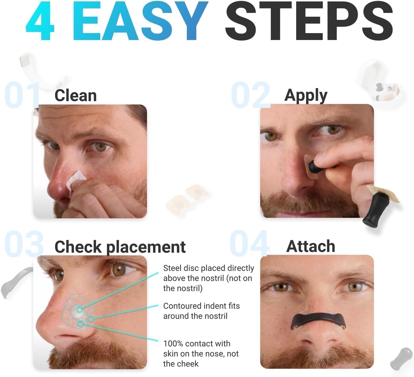 BreatheCare™ Nasal Strips for Breathing-Pack of 30 days