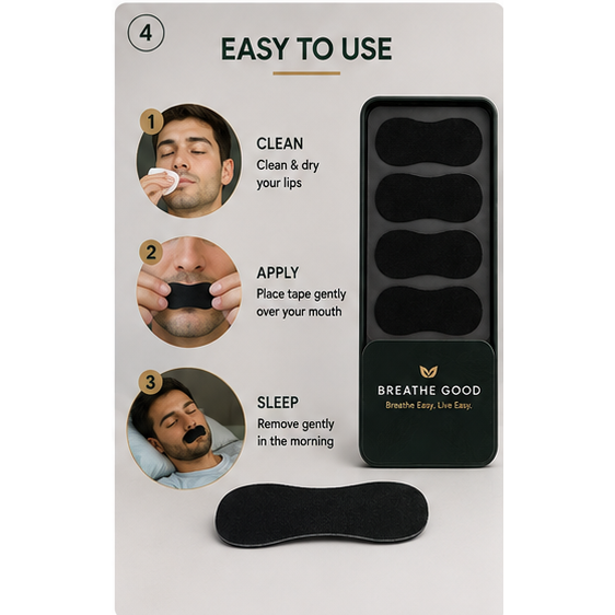Breathe Good Mouth Tape for better sleep